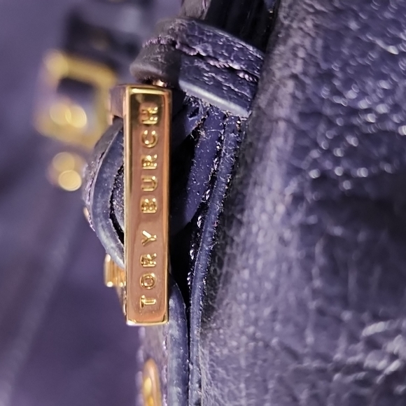 Tory Burch Purple Fringe Crossbody Messenger Purse - Picture 8 of 11